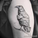 Фото тату черный ворон 15.04.2019 №031 - ideas black raven tattoo - tatufoto.com