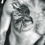 Фото тату черный ворон 15.04.2019 №034 - ideas black raven tattoo - tatufoto.com