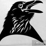 Фото тату черный ворон 15.04.2019 №035 - ideas black raven tattoo - tatufoto.com