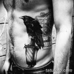 Фото тату черный ворон 15.04.2019 №046 - ideas black raven tattoo - tatufoto.com