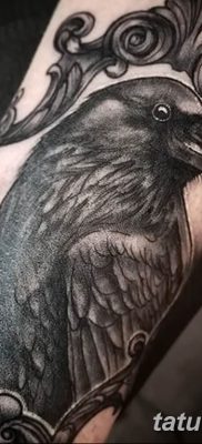 Фото тату черный ворон 15.04.2019 №056 — ideas black raven tattoo — tatufoto.com