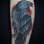 Фото тату черный ворон 15.04.2019 №085 - ideas black raven tattoo - tatufoto.com