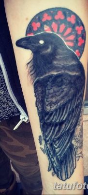 Фото тату черный ворон 15.04.2019 №091 — ideas black raven tattoo — tatufoto.com