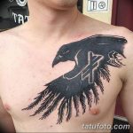 Фото тату черный ворон 15.04.2019 №100 - ideas black raven tattoo - tatufoto.com