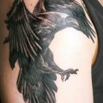 Фото тату черный ворон 15.04.2019 №106 - ideas black raven tattoo - tatufoto.com