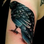 Фото тату черный ворон 15.04.2019 №118 - ideas black raven tattoo - tatufoto.com