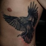 Фото тату черный ворон 15.04.2019 №139 - ideas black raven tattoo - tatufoto.com