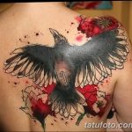 Фото тату черный ворон 15.04.2019 №155 - ideas black raven tattoo - tatufoto.com