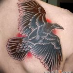 Фото тату черный ворон 15.04.2019 №167 - ideas black raven tattoo - tatufoto.com