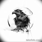 Фото тату черный ворон 15.04.2019 №174 - ideas black raven tattoo - tatufoto.com