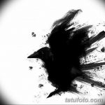 Фото тату черный ворон 15.04.2019 №184 - ideas black raven tattoo - tatufoto.com