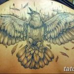Фото тату черный ворон 15.04.2019 №185 - ideas black raven tattoo - tatufoto.com
