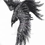 Фото тату черный ворон 15.04.2019 №200 - ideas black raven tattoo - tatufoto.com