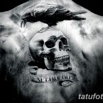 Фото тату черный ворон 15.04.2019 №220 - ideas black raven tattoo - tatufoto.com