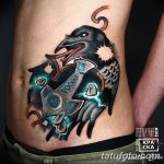 Фото тату черный ворон 15.04.2019 №221 - ideas black raven tattoo - tatufoto.com