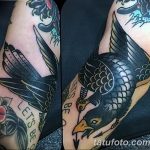 Фото тату черный ворон 15.04.2019 №246 - ideas black raven tattoo - tatufoto.com