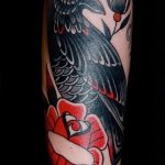 Фото тату черный ворон 15.04.2019 №247 - ideas black raven tattoo - tatufoto.com