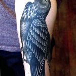 Фото тату черный ворон 15.04.2019 №257 - ideas black raven tattoo - tatufoto.com