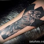 Фото тату черный ворон 15.04.2019 №263 - ideas black raven tattoo - tatufoto.com
