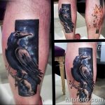 Фото тату черный ворон 15.04.2019 №270 - ideas black raven tattoo - tatufoto.com