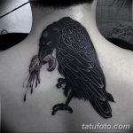 Фото тату черный ворон 15.04.2019 №271 - ideas black raven tattoo - tatufoto.com