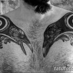 Фото тату черный ворон 15.04.2019 №276 - ideas black raven tattoo - tatufoto.com