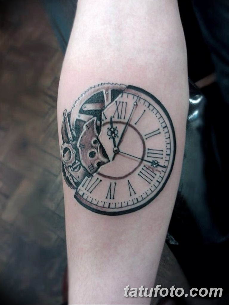 Фото ттату время (часы) 16.04.2019 №006 - tattoo time (hours) - tatufoto.com
