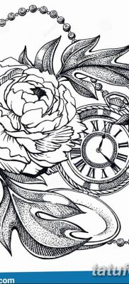 Фото ттату время (часы) 16.04.2019 №064 — tattoo time (hours) — tatufoto.com