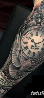Фото ттату время (часы) 16.04.2019 №070 — tattoo time (hours) — tatufoto.com