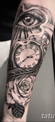 Фото ттату время (часы) 16.04.2019 №076 — tattoo time (hours) — tatufoto.com