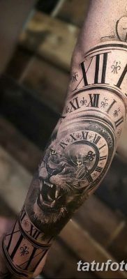 Фото ттату время (часы) 16.04.2019 №079 — tattoo time (hours) — tatufoto.com
