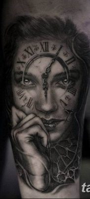 Фото ттату время (часы) 16.04.2019 №082 — tattoo time (hours) — tatufoto.com