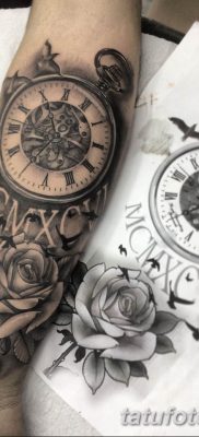 Фото ттату время (часы) 16.04.2019 №083 — tattoo time (hours) — tatufoto.com