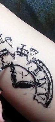 Фото ттату время (часы) 16.04.2019 №087 — tattoo time (hours) — tatufoto.com