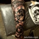 Фото ттату время (часы) 16.04.2019 №408 - tattoo time (hours) - tatufoto.com
