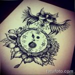 Фото ттату время (часы) 16.04.2019 №473 - tattoo time (hours) - tatufoto.com