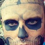 фото тату на лице 29.04.2019 №018 - face tattoo - tatufoto.com