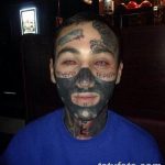фото тату на лице 29.04.2019 №021 - face tattoo - tatufoto.com