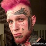 фото тату на лице 29.04.2019 №039 - face tattoo - tatufoto.com