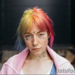 фото тату на лице 29.04.2019 №057 - face tattoo - tatufoto.com