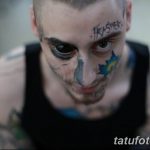 фото тату на лице 29.04.2019 №077 - face tattoo - tatufoto.com