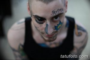 фото тату на лице 29.04.2019 №077 - face tattoo - tatufoto.com