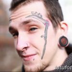 фото тату на лице 29.04.2019 №086 - face tattoo - tatufoto.com