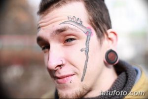 фото тату на лице 29.04.2019 №086 - face tattoo - tatufoto.com