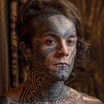 фото тату на лице 29.04.2019 №142 - face tattoo - tatufoto.com