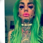 фото тату на лице 29.04.2019 №184 - face tattoo - tatufoto.com