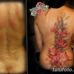 фото тату на шраме 29.04.2019 №051 - scar tattoo - tatufoto.com