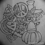 фото эскизы тату марихуана (конопля) 27.04.2019 №004 - tattoo marijuana - tatufoto.com