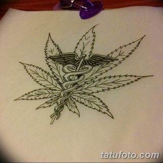 марихуана татуировка