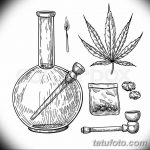 фото эскизы тату марихуана (конопля) 27.04.2019 №023 - tattoo marijuana - tatufoto.com